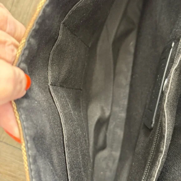 Coach Tan and Black Signature Laptop Bag - Picture 5 of 6